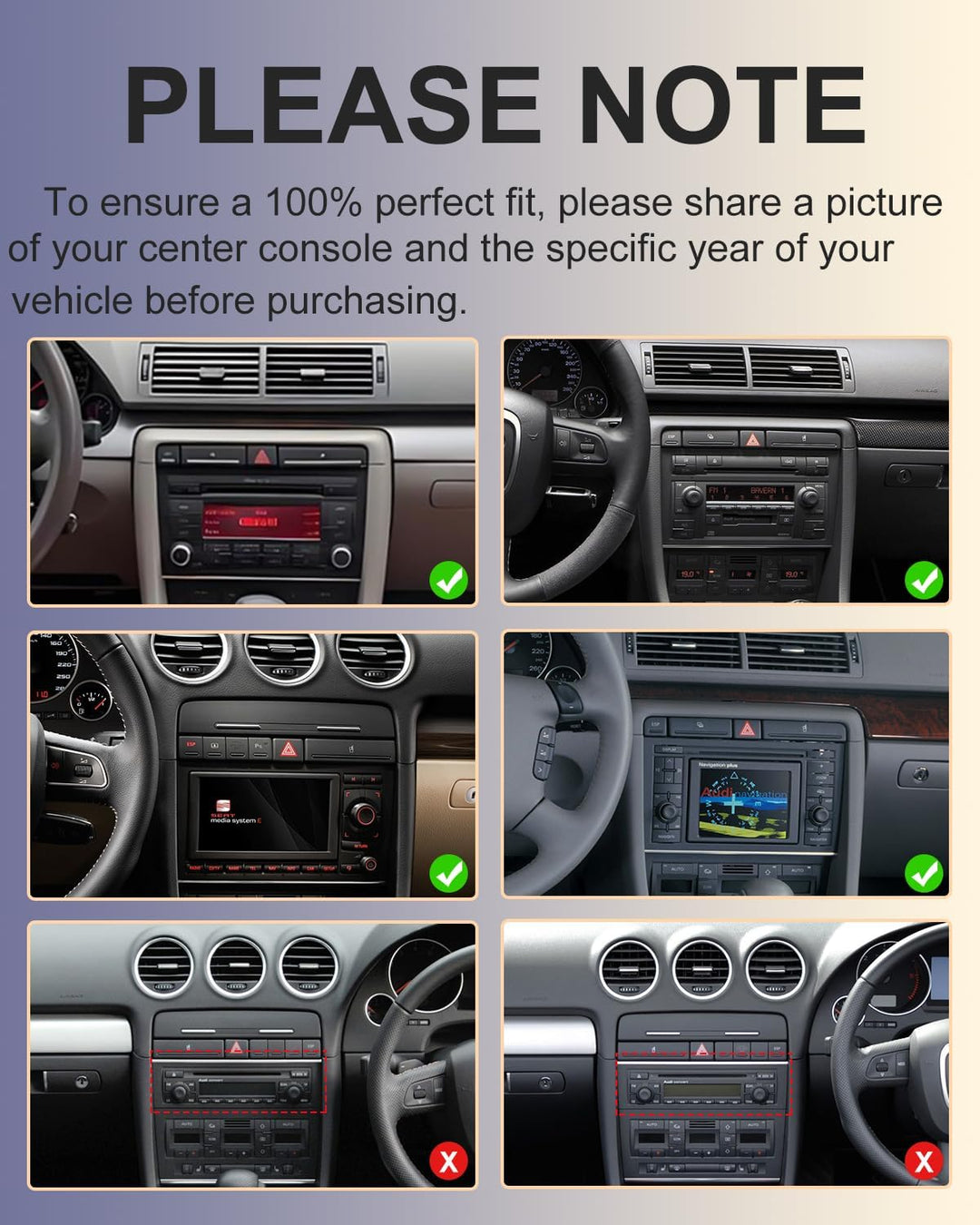 Autoradio für Audi A4 B6 S4 RS4 (2001-2008) / Seat Exeo (2008–2013) mit 7 Zoll Bildschirm Wireless C
