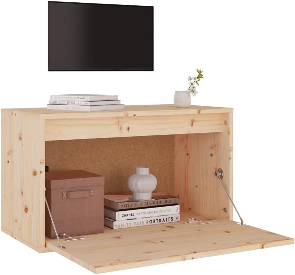 WIFESE 60x30x35 cm Wandschrank TV Schrank Hängeschrank Nachttische TV Board Hängende Nachtkommode fü