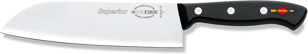 F. DICK Santoku, Küchenmesser, Superior (Messer mit Klinge 18 cm, X55CrMo14 Stahl, nichtrostend, 56°
