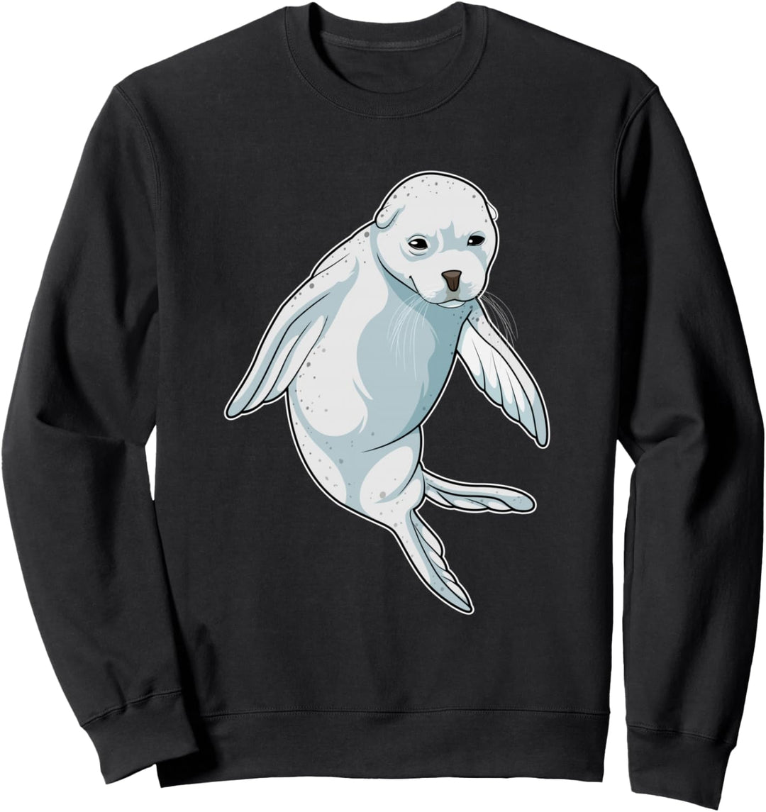 Seehund Schwimmen Sweatshirt