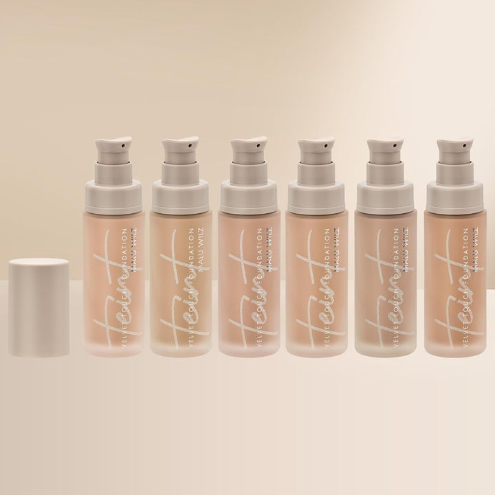 Malu Wilz Velvet Touch Foundation Delicious Toffee Beige 30ml I Skincare Make up für makellosen Tein