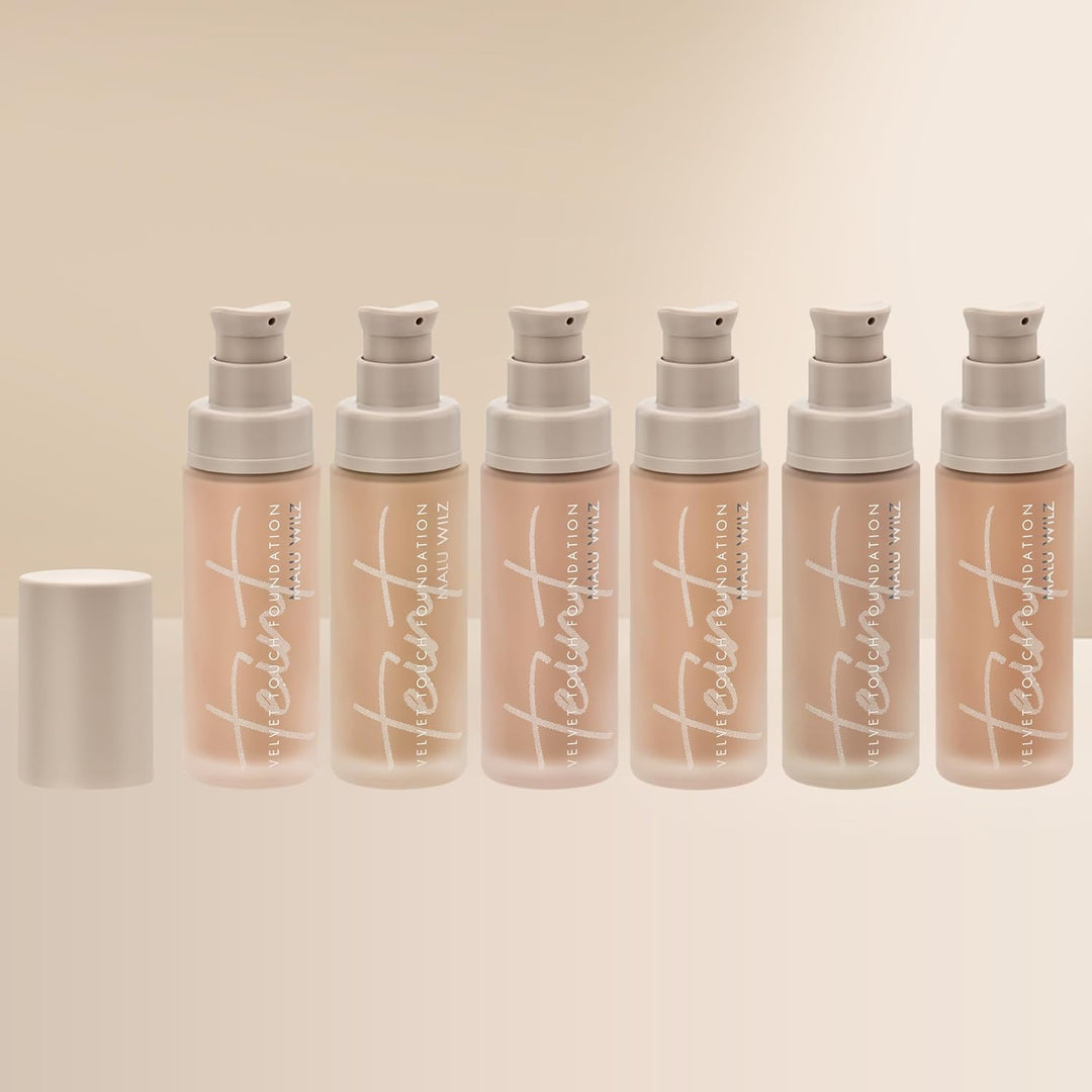 Malu Wilz Velvet Touch Foundation Very Deep Honey 30ml I Skincare Creme Make up für makellosen Teint