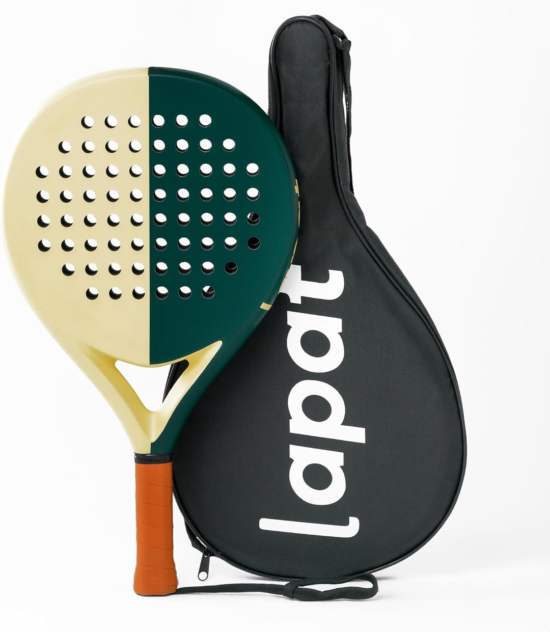 LAPAT Padel Racket with Cover Bag - Carbon Surface with Eva Memory Foam- Paddle Tennis Racquets Ligh