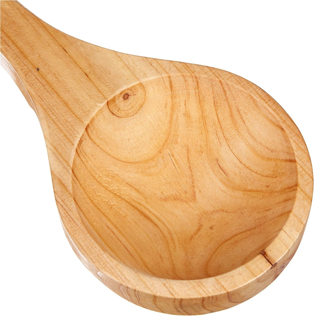 Saunakelle Holz I Saunalöffel Gross I Aufgusskelle Sauna I Hochwertiges Saunazubehör I Aus echtem Ki
