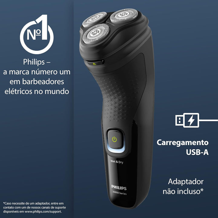 Philips Shaver 3000X Series X3021/00 Nass- und Trockenrasierer