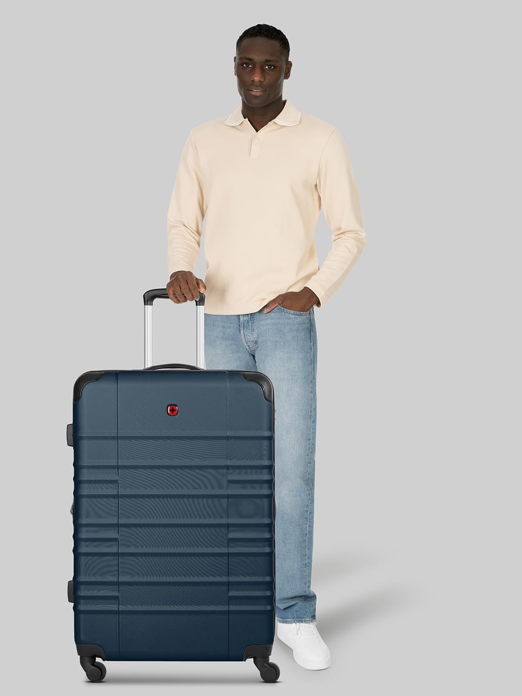 WENGER Check-in Koffer für Damen und Herren | grosser XL Trolley 51 x 30 x 75 cm aus hochwertigem, s