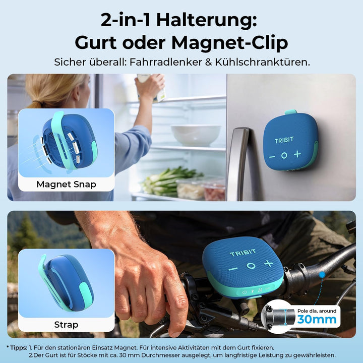 Tribit Bluetooth Portable Lautsprecher StormBox Micro 3, blue