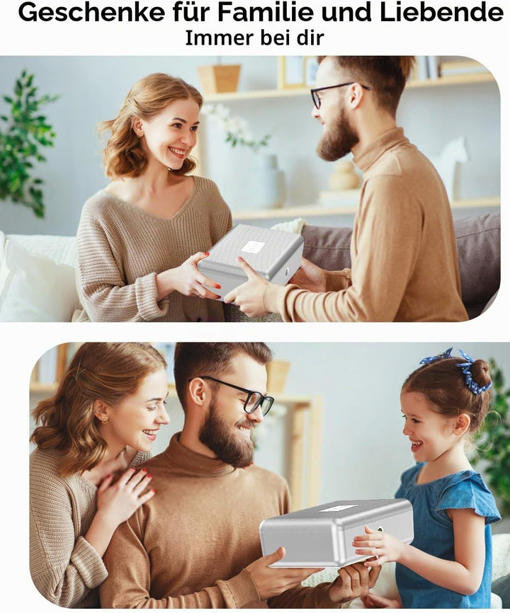 LOCK Biometrischer Tresor [Fingerabdruckerkennung] [Kompakt] Ideal für Scheckbücher, Geld, Schmuck,