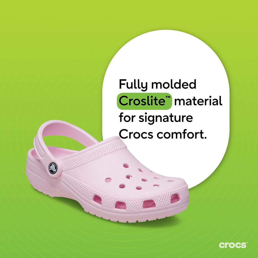 Crocs Unisex Classic (Best Sellers) Clogs 34/35 EU Pink Milk, 34/35 EU Pink Milk