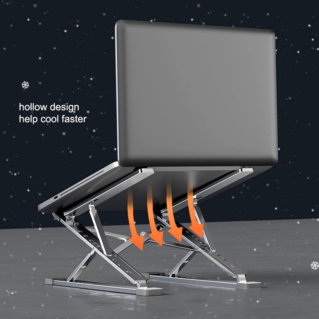 Laptop Ständer, SHARKSPEED 9+7-Stufe Höhenverstellbarer Laptop Stand, Aluminium Belüfteter Notebook