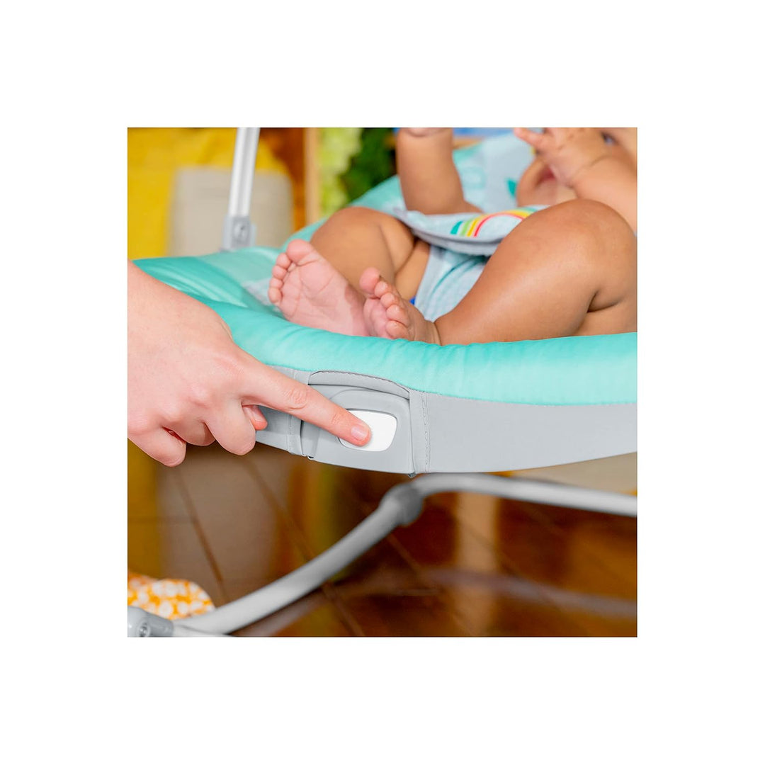 Bright Starts Wild Vibes Infant to Toddler Rocker with Vibrations, Unisex, Newborn +, Wild Vibes
