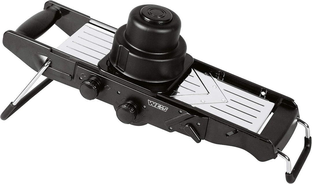 Karl Weis 19650 Gemüsehobel Mandoline, Edelstahl, schwarz, 42,5 x 17,5 x 21 cm