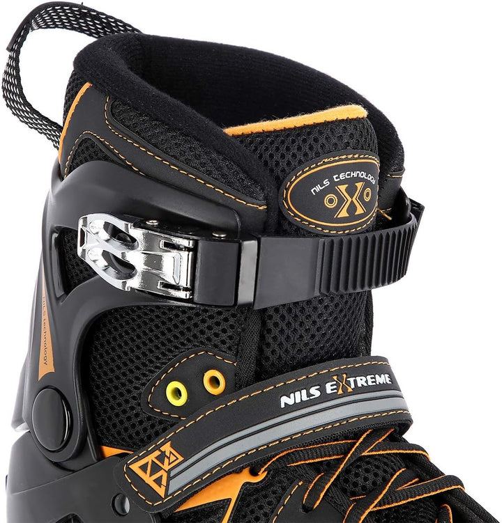 Nils Extreme Herren Inlineskates Inliner ABEC9 80 mm Inline Gr. 39-45 orange (45) 40, 40
