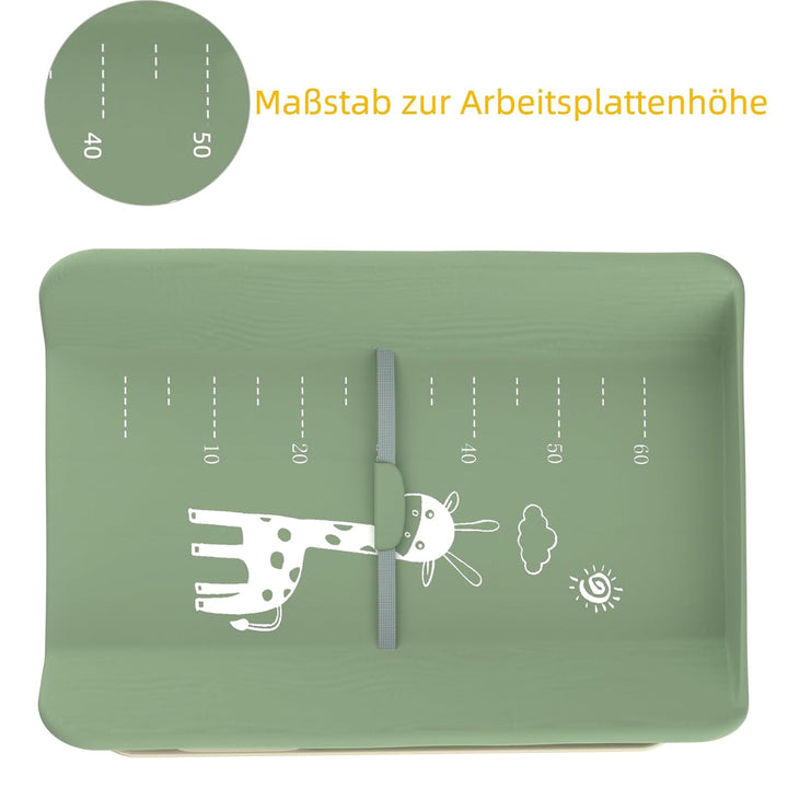 OHMG Wickeltisch,Baby Wickeltisch klappbar,faltbar und tragbar,Mobile Babypflegetisch,Traglast 25 kg