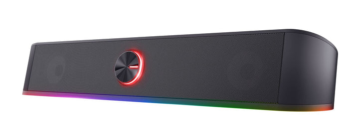Trust Gaming Stereo Soundbar mit RGB Beleuchtung GXT 619 Thorne - Computer Boxen, 2.0 Lautsprecher m