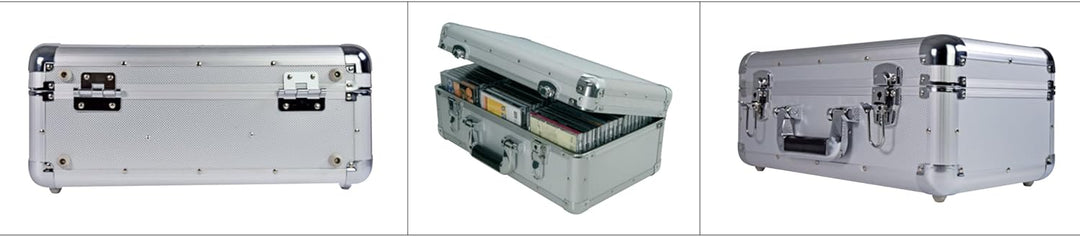 CD-Aufbewahrung, Aluminium 40 CD Silber, 40 CD