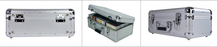 CD-Aufbewahrung, Aluminium 40 CD Silber, 40 CD