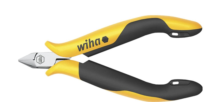 Wiha Seitenschneider Professional ESD schmaler, spitzer Kopf mit kleiner Wate (26814) 115 mm für emp