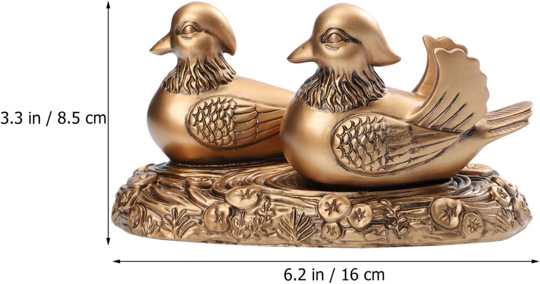 TOPBATHY Mandarinente Ornamente Feng Shui Decor. Mandarinente Aus Bronze Mandarinente-Statue Yuan-Ya