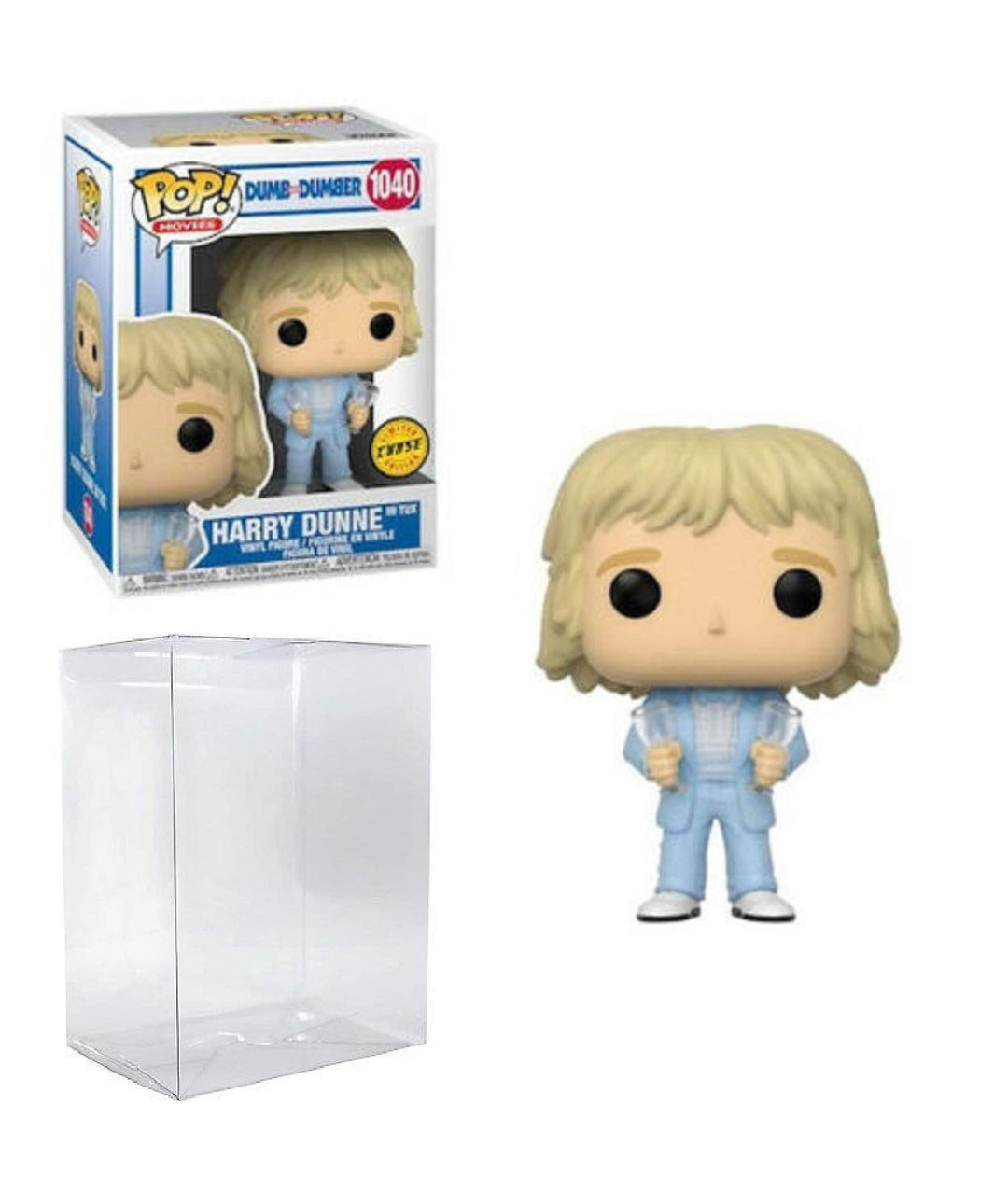 Funko Harry Dunne in Tux Pop Chase Edition #1040 Pop Movies Dumb and Dumber Vinyl Figure (Bundled wi