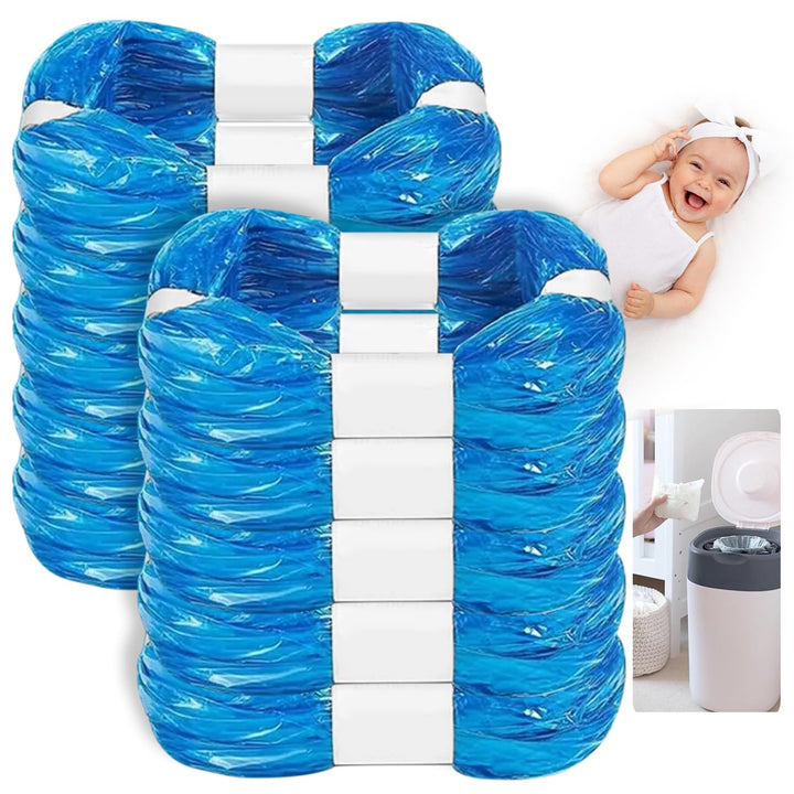 10 Stück Windeleimer Nachfüllkassetten, Nachfüllfolie Kompatibel mit Tommee Tippee, Angelcare, Achte