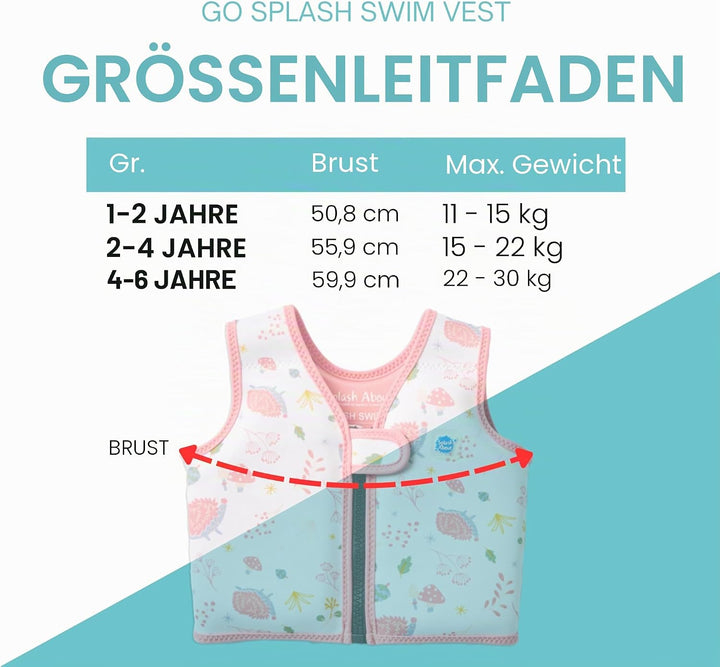 Splash About Go Splash Schwimmweste Forest Walk 2-4 jahre, Forest Walk 2-4 jahre