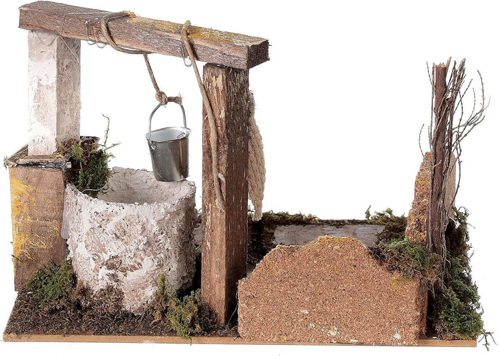 Holyart Brunnen mit Torbogen für Krippe, 15x20x15 cm