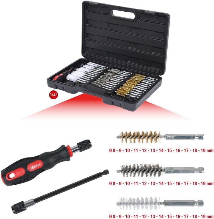 KS Tools 340.0010 MASTER Reinigungs-Bürsten-Satz, 38-tlg.