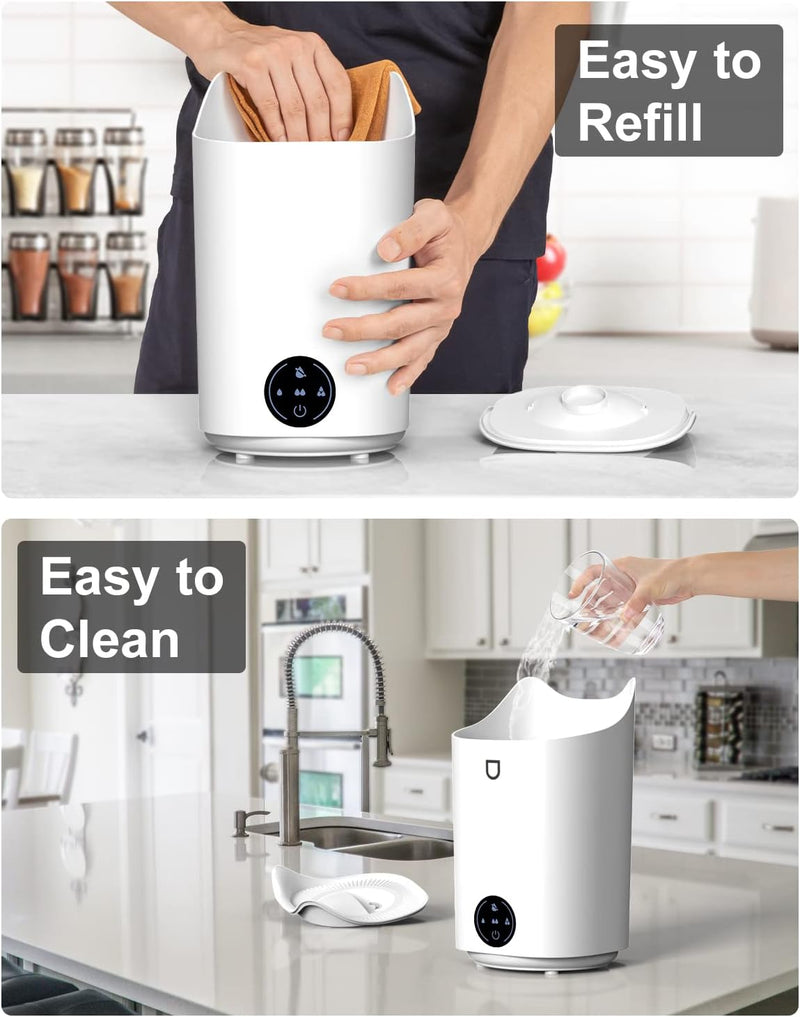 Luftbefeuchter für Schlafzimmer, 4L Aroma-Luftbefeuchter mit 4 Nebelmodi bis zu 48 Stunden, Leiser R