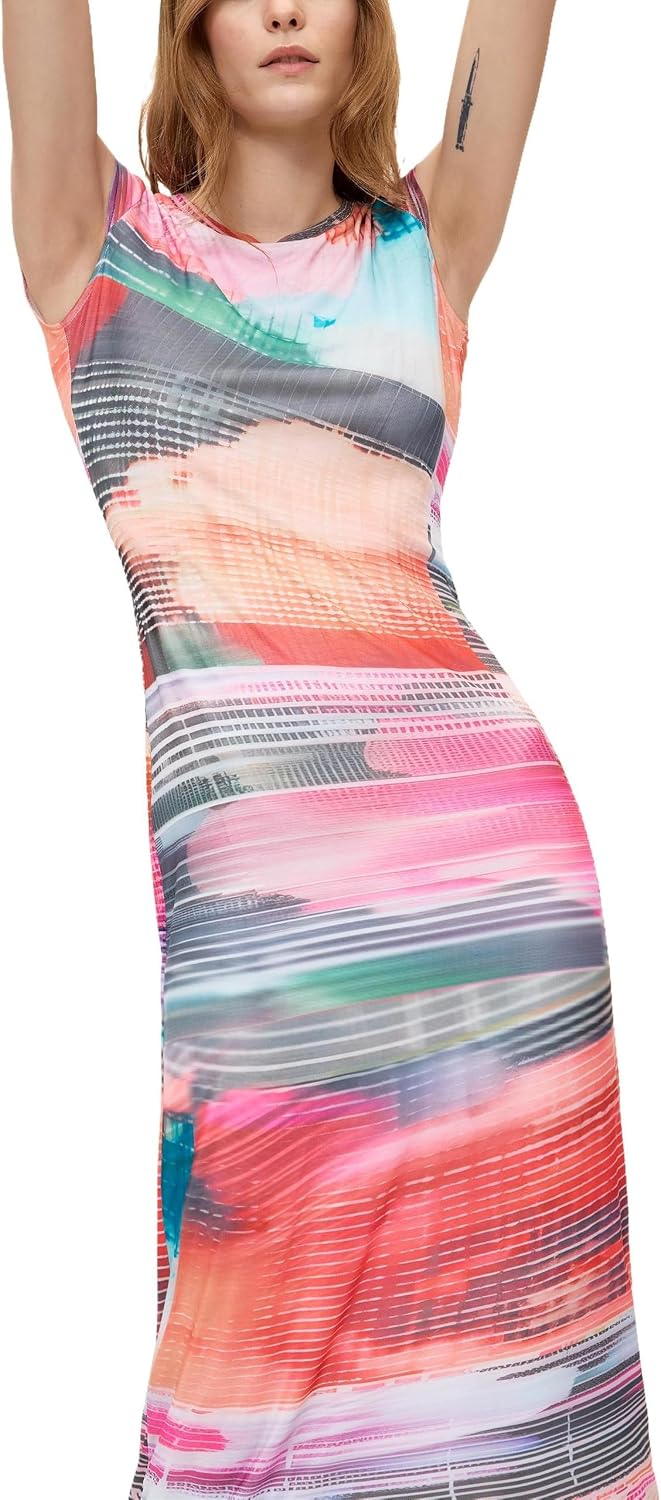 Desigual Damen Vest_tallin Lässiges Kleid XS Rot, XS Rot