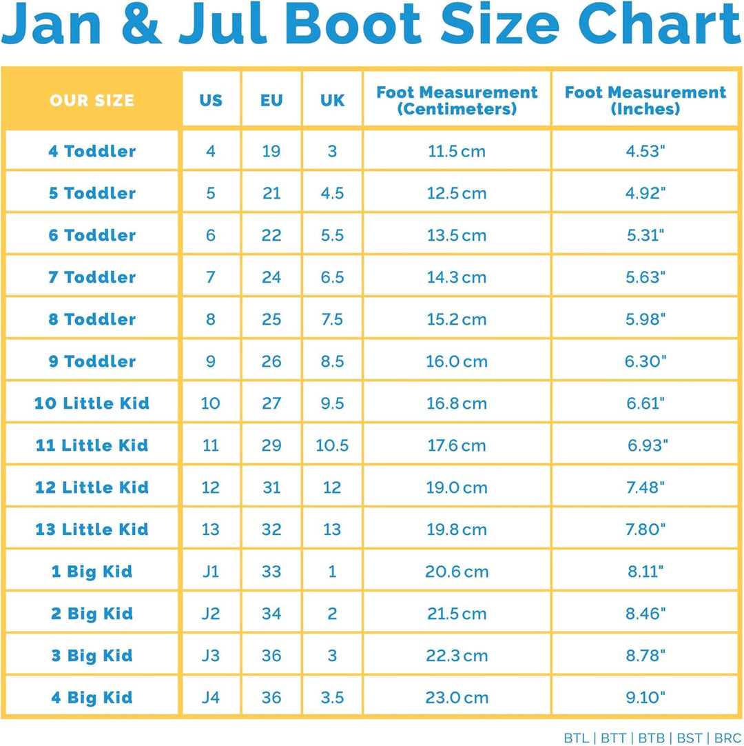Jan & Jul Wasserdichte Isolierte Winterstiefel mit Fleecefutter für Kinder, Super Leicht & Waschbar