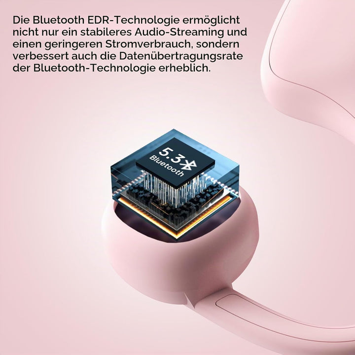 IFECCO Kopfhörer Kinder, Kabellose Kopfhörer für Kinder Bluetooth mit Mikrofon, 88dB Sichere Lautstä