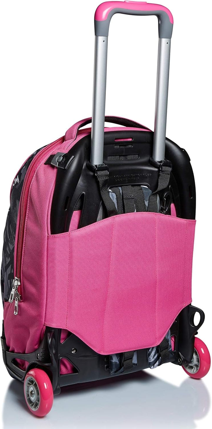 Seven TROLLEY, Rucksack mit Trolleyfunktion Einheitsgrösse Rosa-grau, Einheitsgröße Rosa-g
