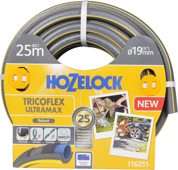 Hozelock 116251 25 m Tricoflex Ultramax Schlauch (19 mm Durchm.) 19mm diameter, 25 meter, 19mm diame