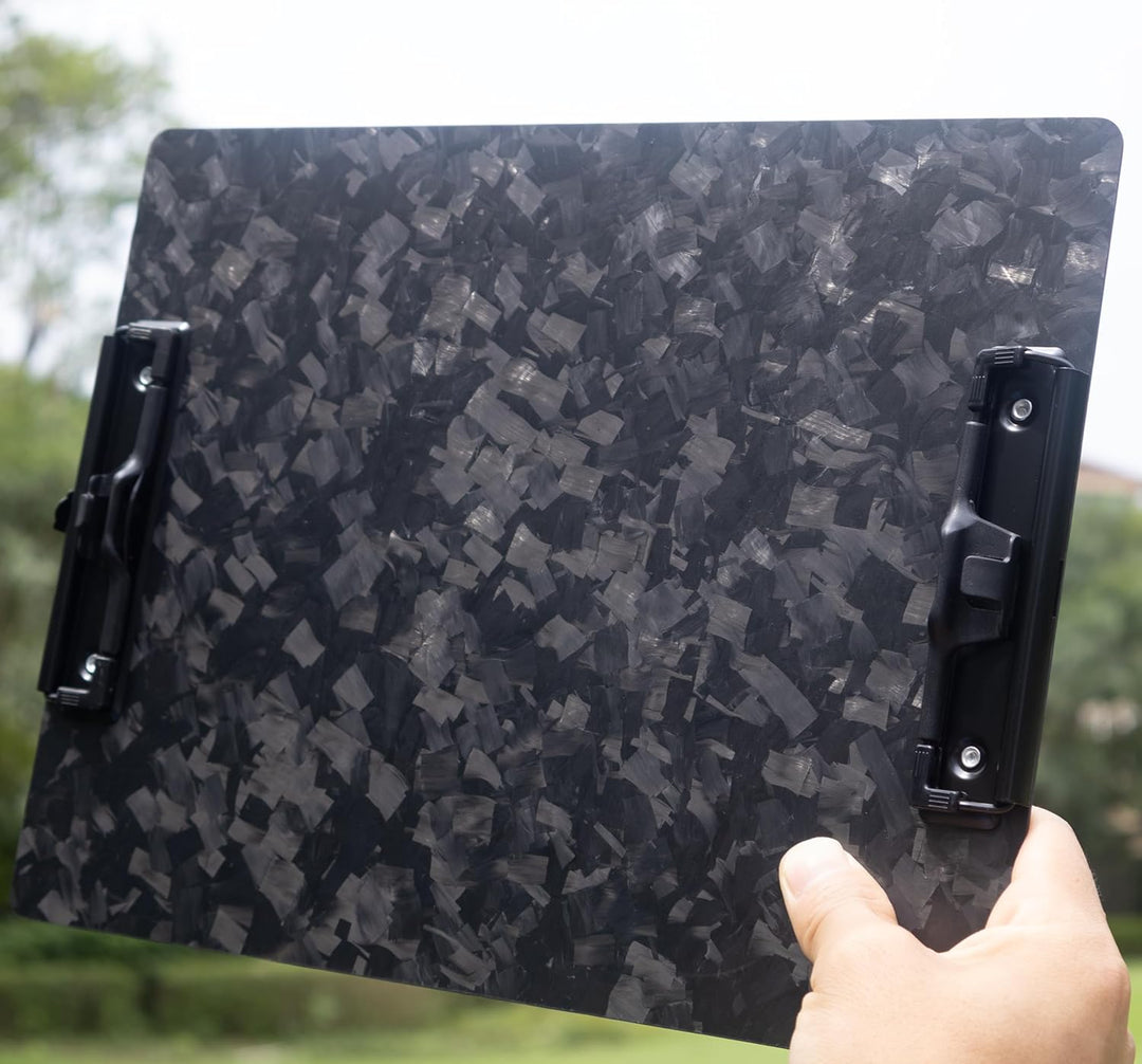 Echtes 3K-Kohlefaser-Klemmbrett, Ultraleicht,Robust und tragbar,1.5 mm Dicke, schwarz, geeignet für