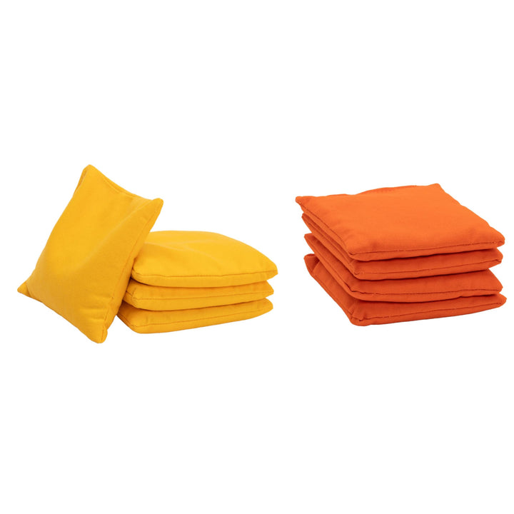 Wicked Wood Games Cornhole Bags – 2 x 4 Offizielle ACO-konform – mehrere Farboptionen orange/gelb, o