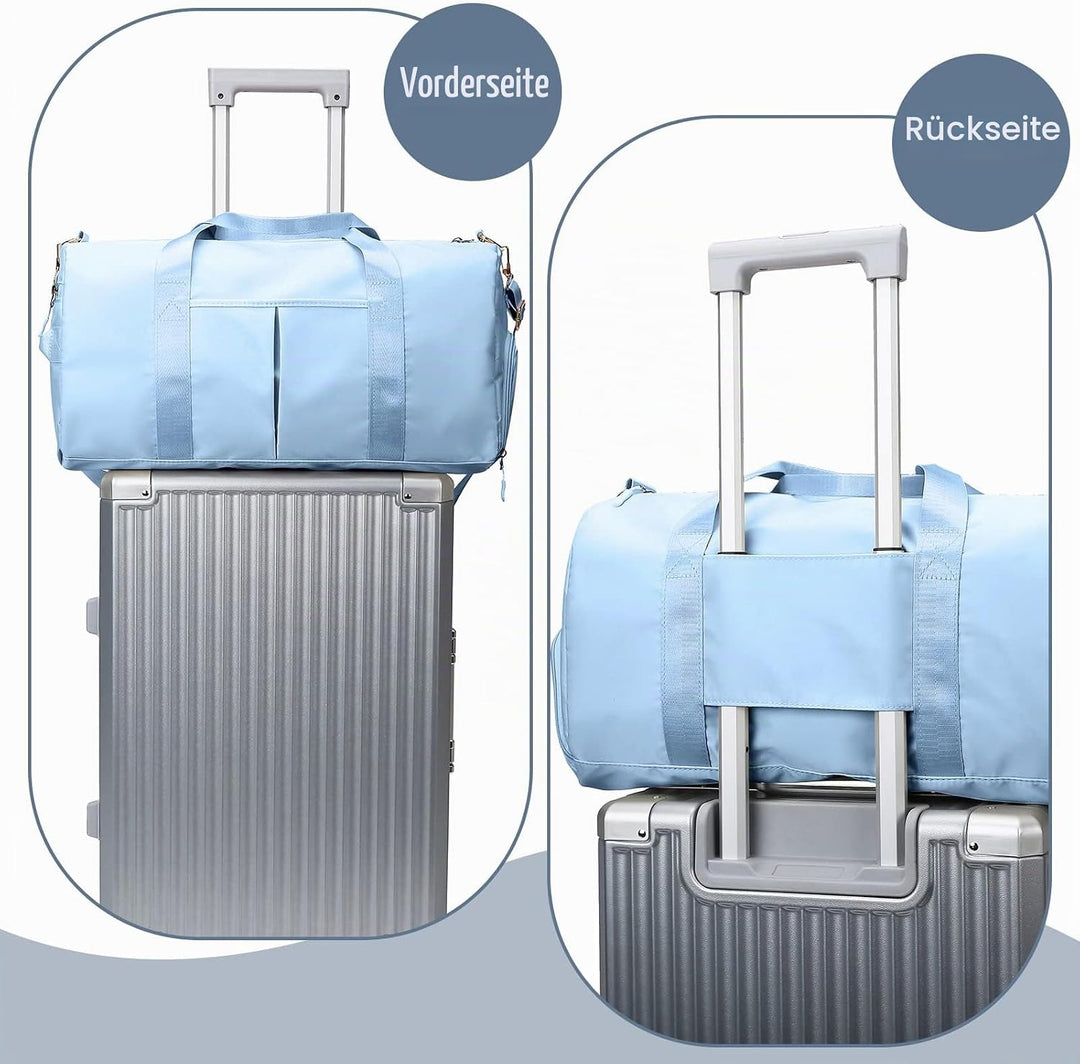 Sporttaschen für Damen und Herren, Reisetasche und Handtaschen - mit Schuhfach und Nassfach - Travel
