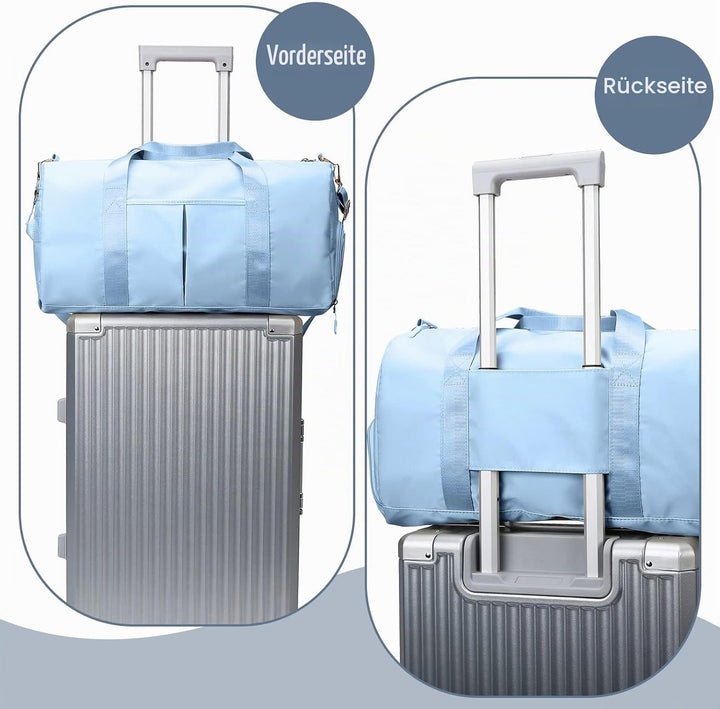 Sporttaschen für Damen und Herren, Reisetasche und Handtaschen - mit Schuhfach und Nassfach - Travel