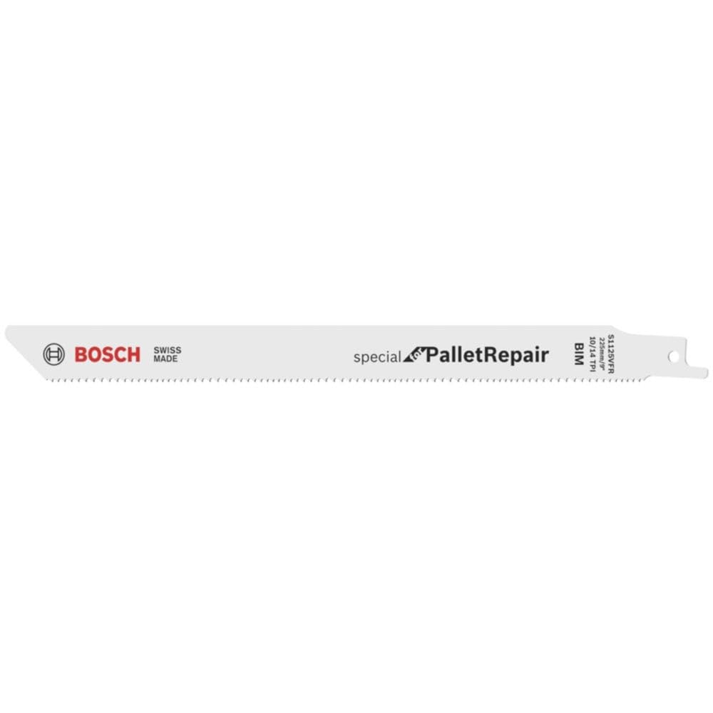 Bosch Professional 100 Stück Säbelsägeblatt S 1125 VFR Special for Pallet Repair (Länge 225mm, Zubeh
