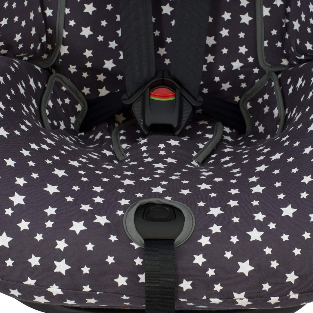 JYOKO KIDS Bezug für Autositz kompatibel mit Kinderkraft Myway, aus Baumwolle (Winter Sky), Winter S