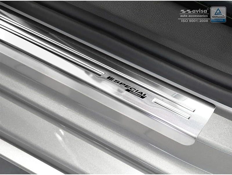 Avisa INOX Door sill Protectors Compatible with Volkswagen Passat 3G Sedan/Variant 2014- - &