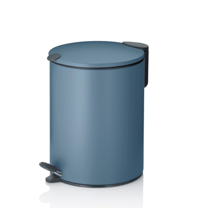 kela Kosmetikeimer 3l blau matt, Silent-Close-Deckel, Tretmülleimer Badezimmer MATS, Badmülleimer mi
