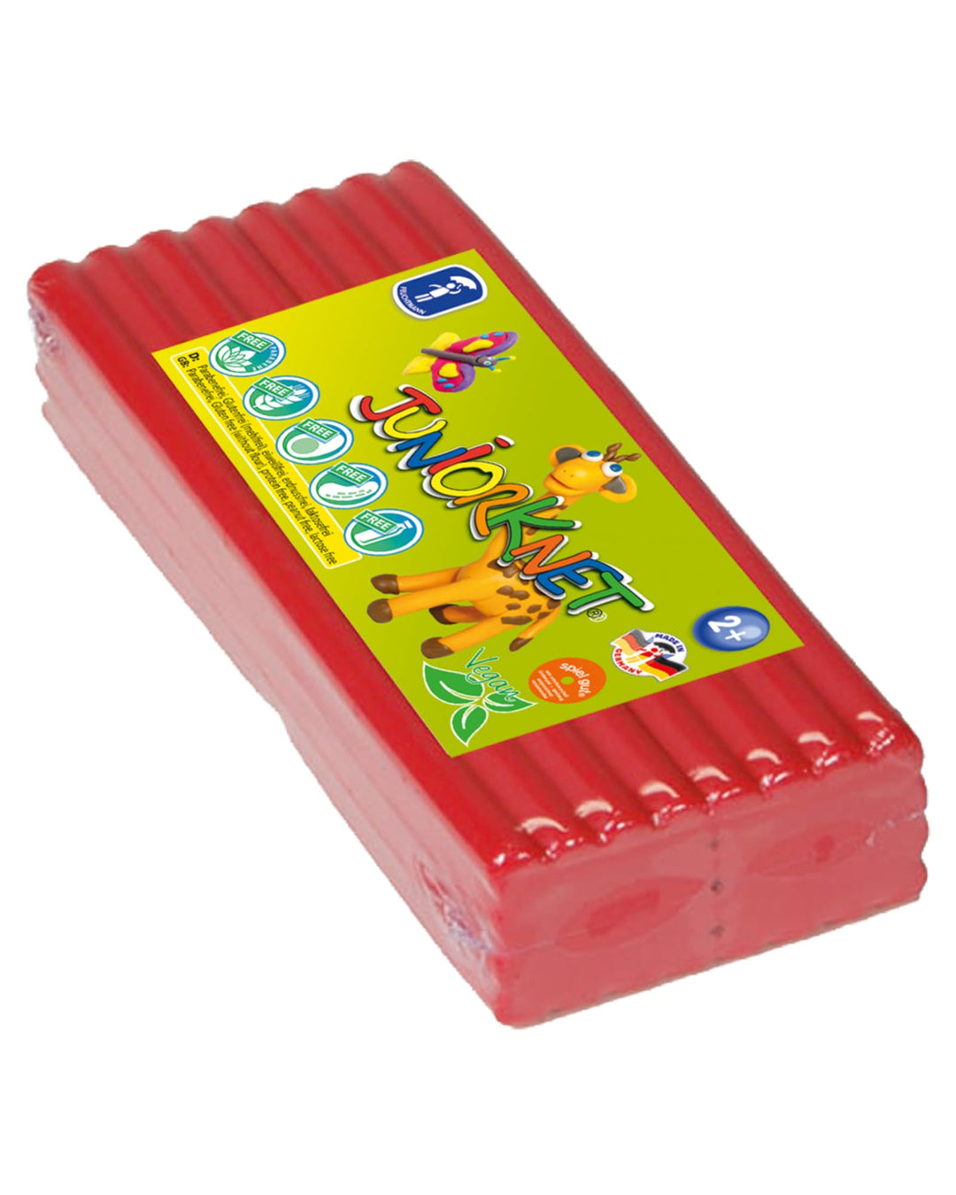 Feuchtmann JUNiORKNET Jumbo-Pack in Rot | 500g weiche Kinderknete im Vorteilspack | vegane glutenfre