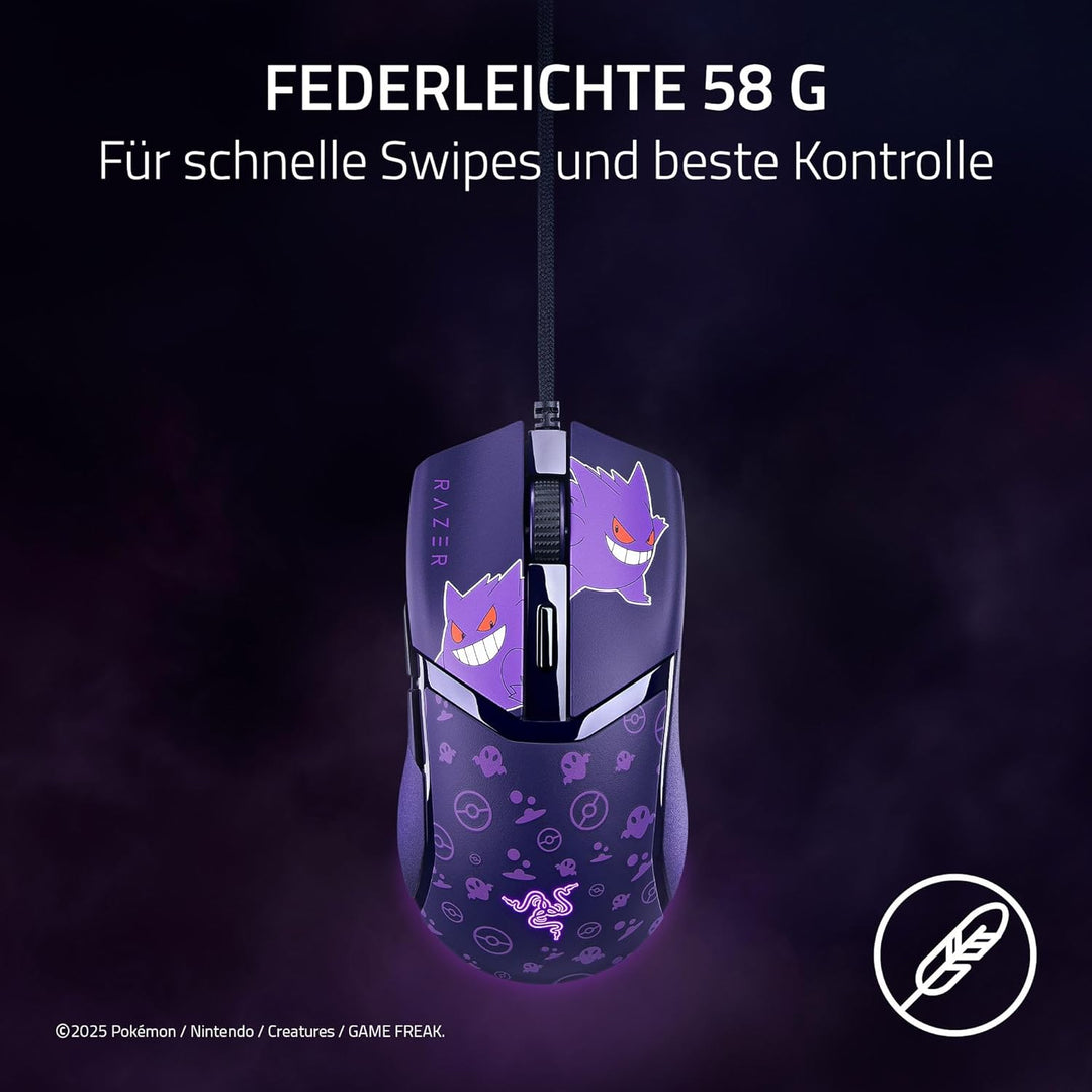 Razer Cobra Gengar Edition - Leichte kabelgebundene Gaming-Maus - 8500 DPI Sensor - 58g - optische M
