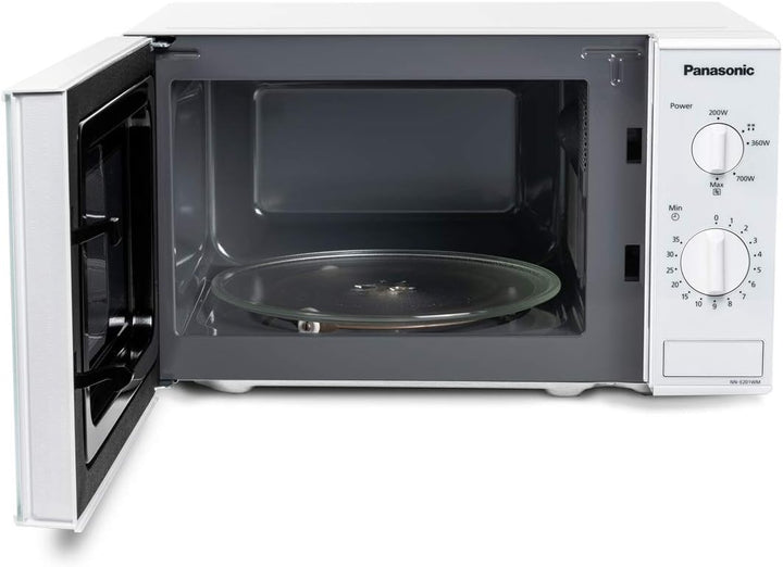 Panasonic NN-E201WMEPG Solo Mikrowelle (800 Watt, 20 Liter) weiss Weiss Ohne