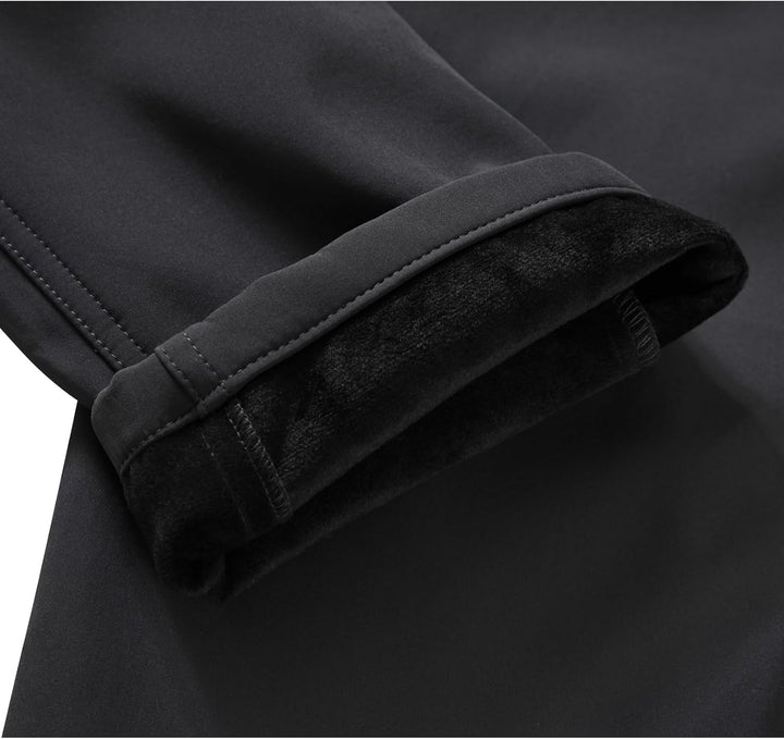 yeyity Herren Softshellhose Gefüttert Outdoorhose Wasserdicht Wanderhose Warm Skihose Snowboardhose