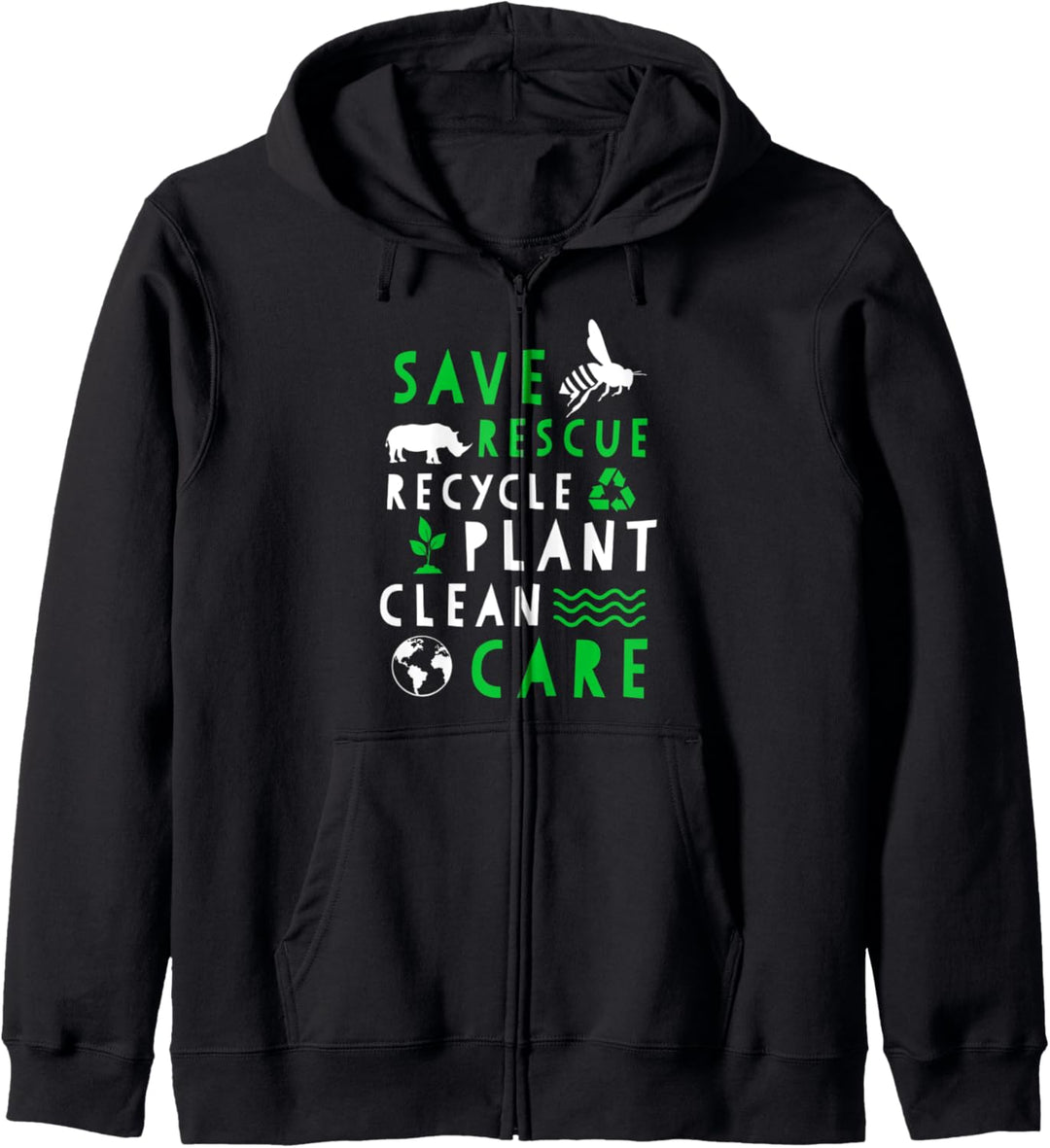 Happy Earth Day 51. Jahrestag Rettung Pflanze Globale Erwärm Kapuzenjacke
