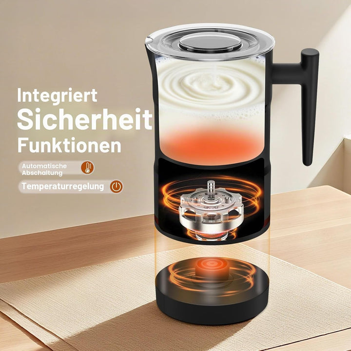 Milchaufschäumer, Milchaufschäumer Elektrisch, Kaffee-Aufschäumer, Milch-Dampfgarer, Heisse Schokola
