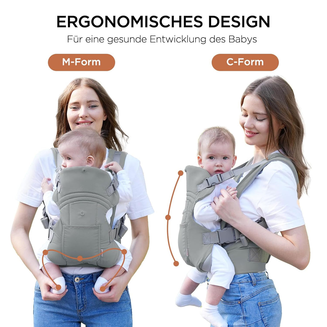 GAGAKU Babytrage für Babys Kleinkinder 4-36 Monate, Einfach zu Tragen Gesicht in Gesicht nach Vorne