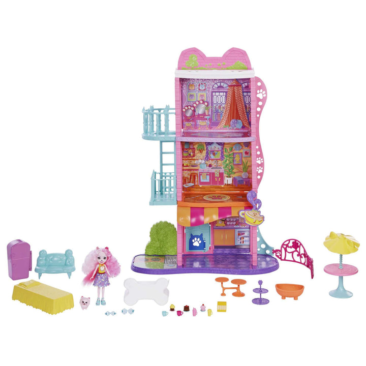 Wohnung Enchantimals de Palmer Pomeranian. Puppe Inklusive Wohnung 71,12 cm